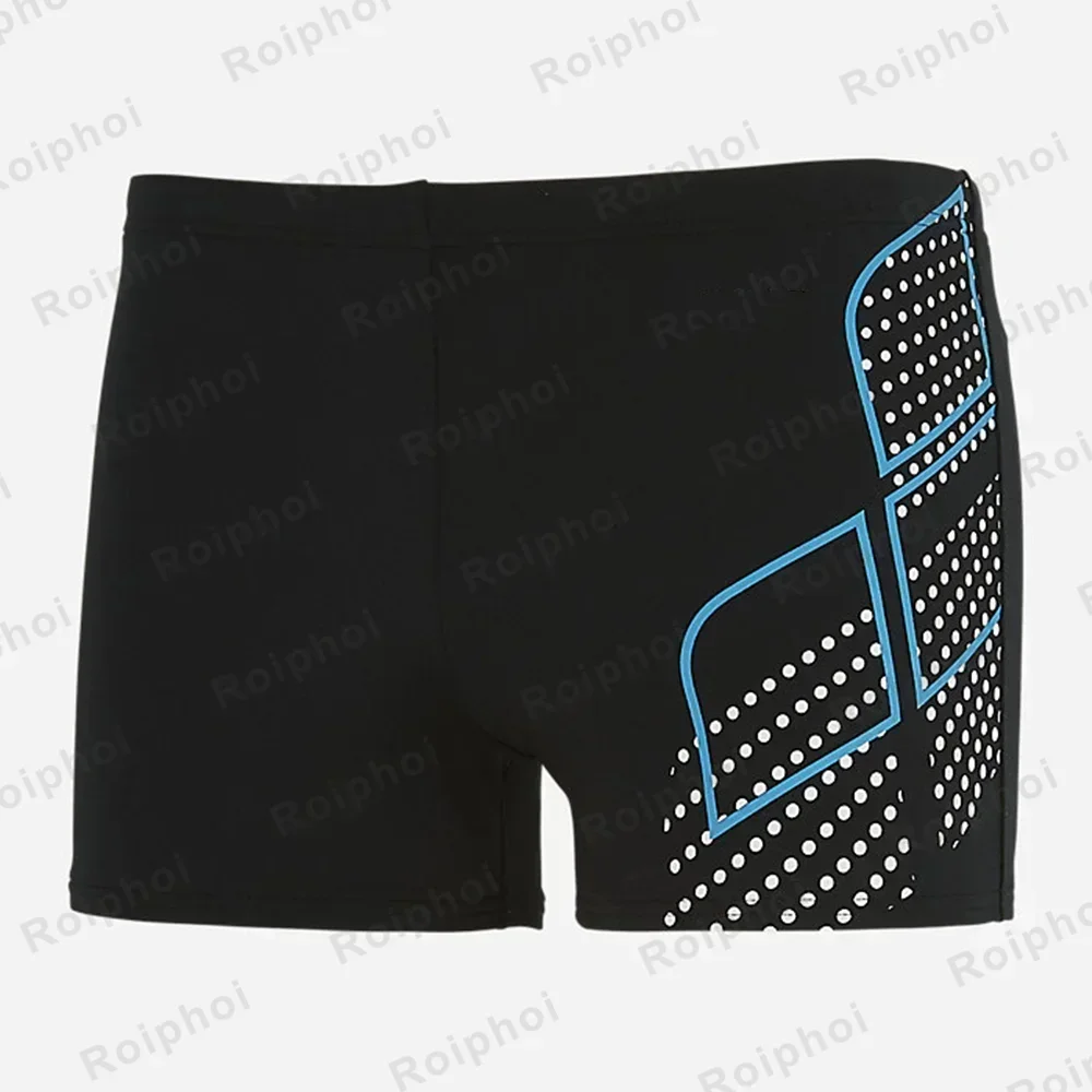 Mens Square Leg Athletic Swim Jammers Durable Training Splice Team Swimsuit Men Swimming Trunks Neon Size Xs-2xl