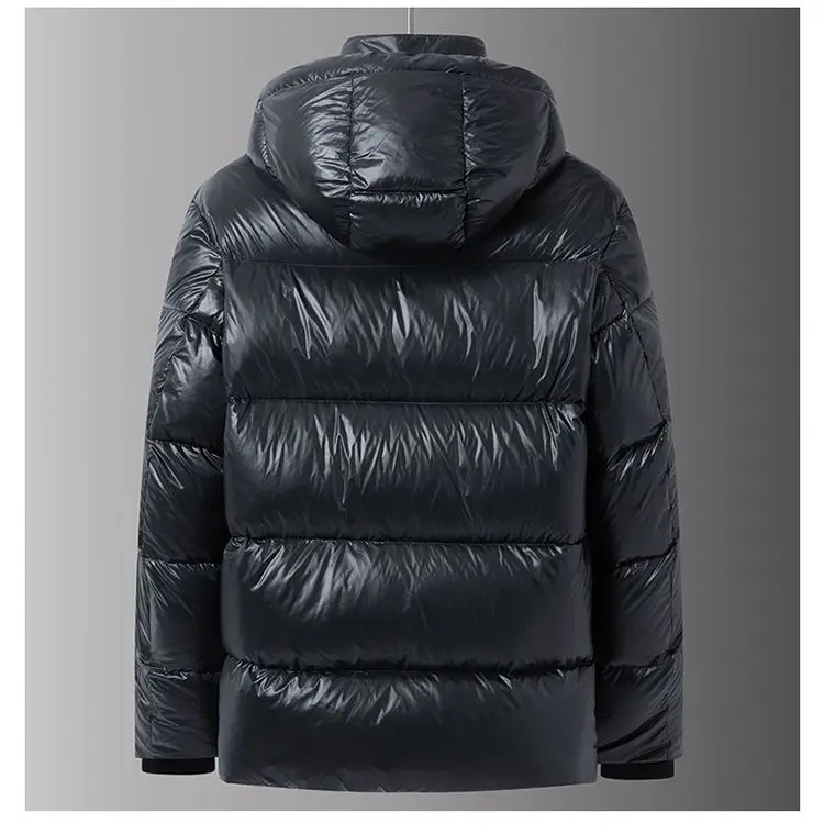 Winter Down Jacket Zipper Detail