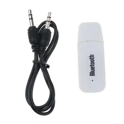 Universal Bluetooth Adapter for Wireless Connectivity and Audio Streaming (WHITE)