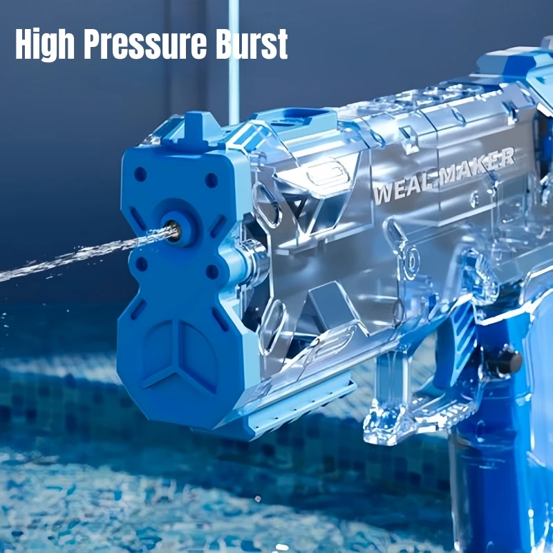 Simulated Flame Kids Electric Water Gun Sensor Lights High Pressure Automatic Watergun Children Summer Outdoor Beach Pool Toys 4