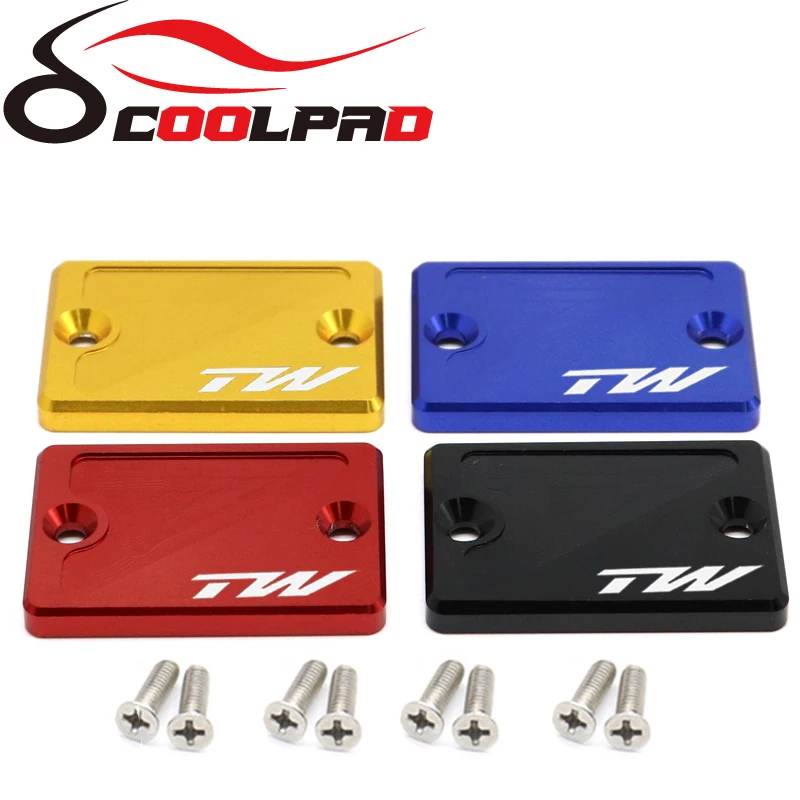 

Крышки резервуара переднего тормоза для YAMAHA TW200 TW 200 2002-2022 2021 Запчасти для мотоциклов аксессуары крышка помпы жидкости масляного масла логотип CNC Новинка