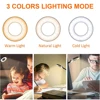 48 LEDs Clip on Desk Lamp 360°Flexible Gooseneck Reading Table Light Eye-Caring USB Clamp Books Night Light Study Read Light 2
