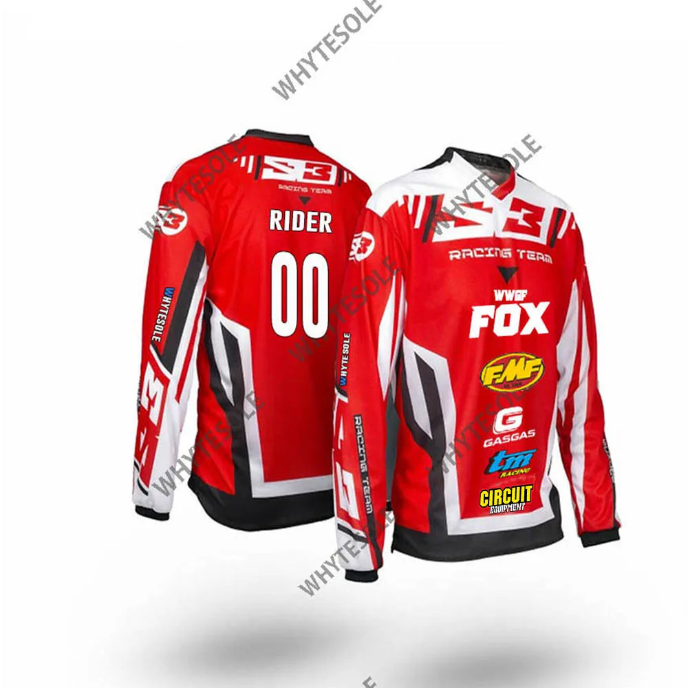 Maillot Manches Longues Motocross VTT - Jersey Montagne Jésus - Multicolore Camo (Homme/Femme)