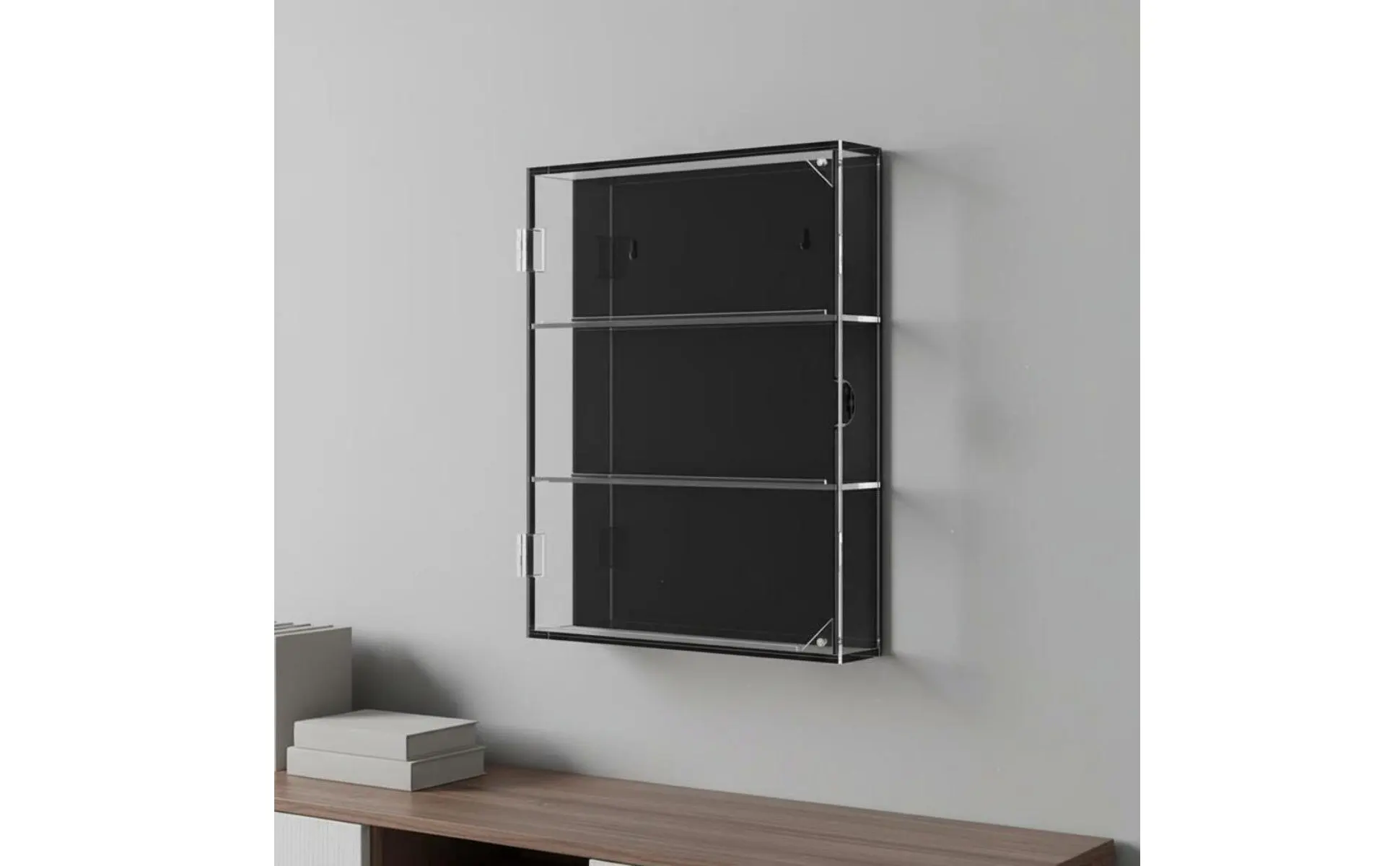 Sports Card Display Case Dustproof Wall Mount Sports Card Holder Large Capacity Protection for Office