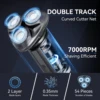 Kensen Electric Shaver for Men Rechargeable 3D Floating Magnetic Cutter Blade Washable Beard Trimmer Razor Men's Shaving Machine 3
