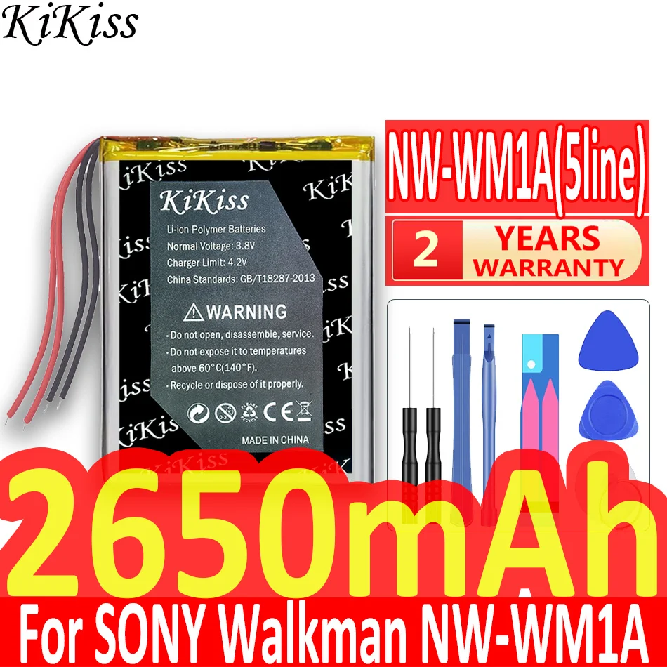 2650mah Kikiss Powerful Battery Nwwm1a For Sony Walkman Nwwm1a Nwwm1z