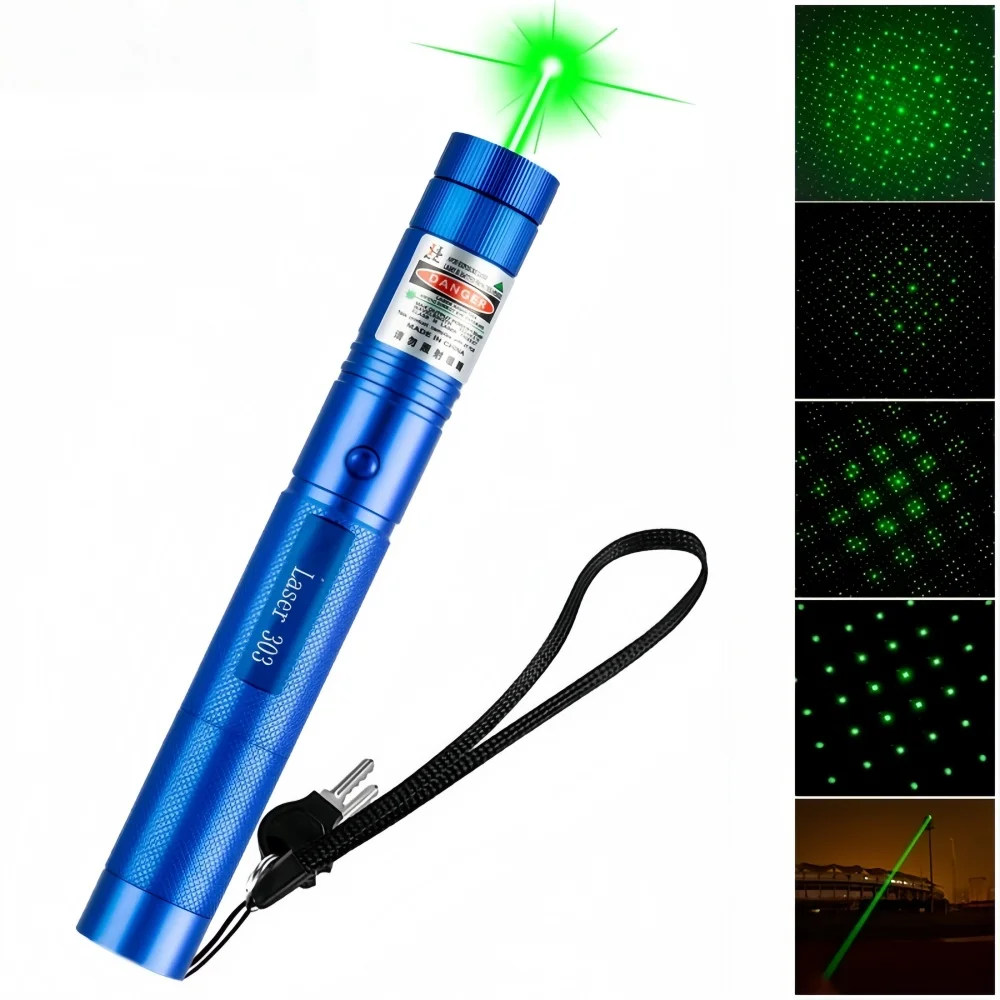 Green Light Interactive Cat Training Toy LED Torch Pen Keychain Portable Gear
