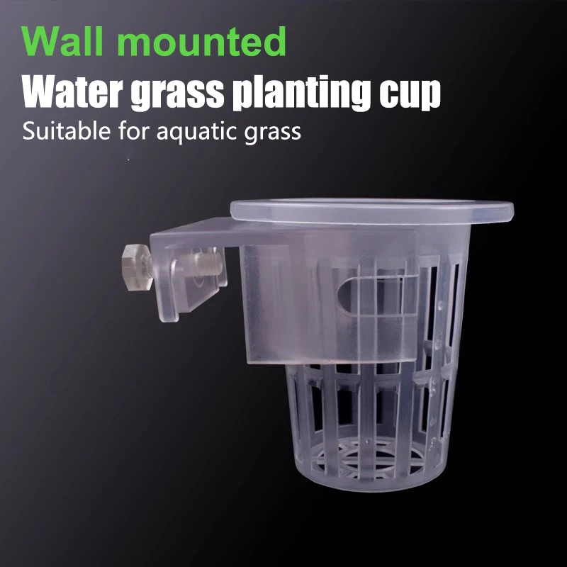 Aquarium Plant Holder Aquatic Plant Pot Hanging Aquatic Planter Fish Tank Holder Aquarium Pot Accessories