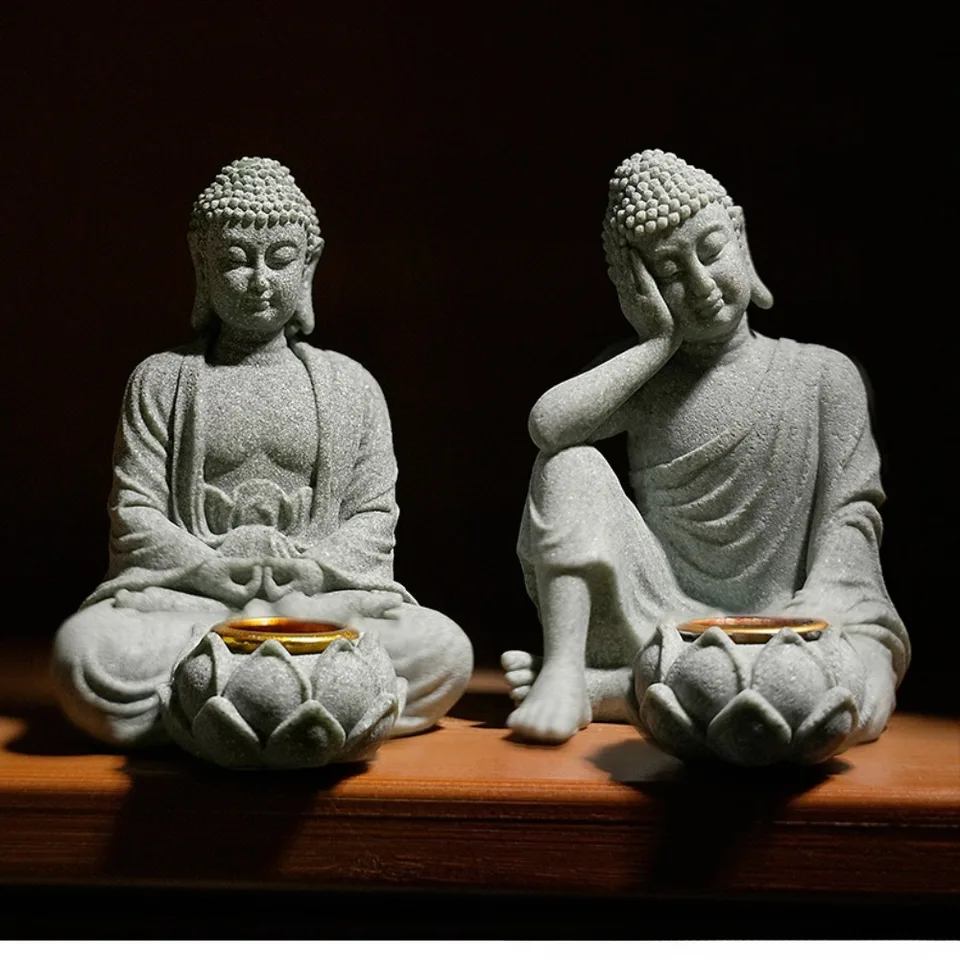 Actitud Zen De Buda Estatua De Buda De Resina Zen Para Sala De Estar