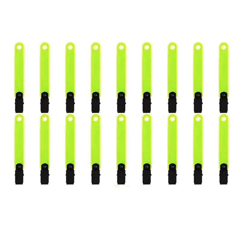 CMHI-36Pcs Segnalatori riflettenti bifacciali per tracciati su alberi, nastro per marcatura tracciati, chiodi di segnalazione con clip - immagine 5