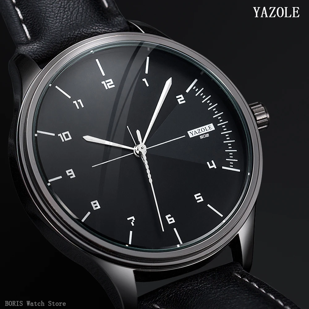 

YAZOLE New Fashion For Men Simple 2023 Bushiness Tor Brand Wristwatch Leather Quartz Clock Minimalism reloj hombre montre homme