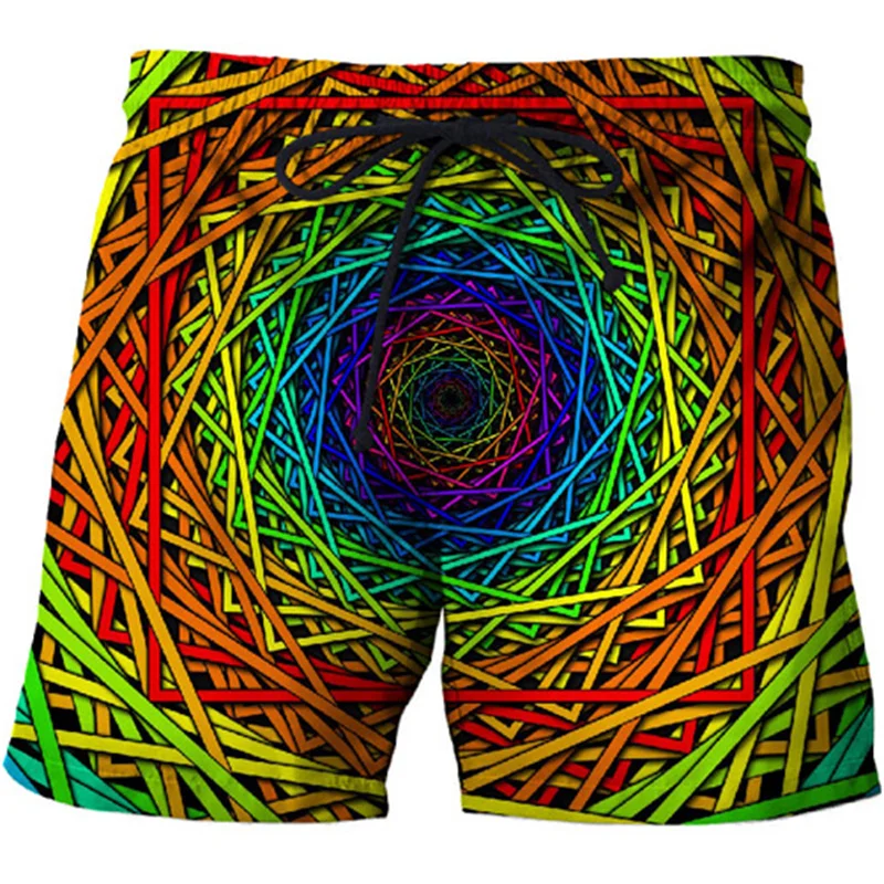

Abstract Art Graphic Shorts Pants Men 3D Printed Swimsuit homme 2023 ropa hombre Summer Gym Board Shorts Swim Trunks Ice Shorts