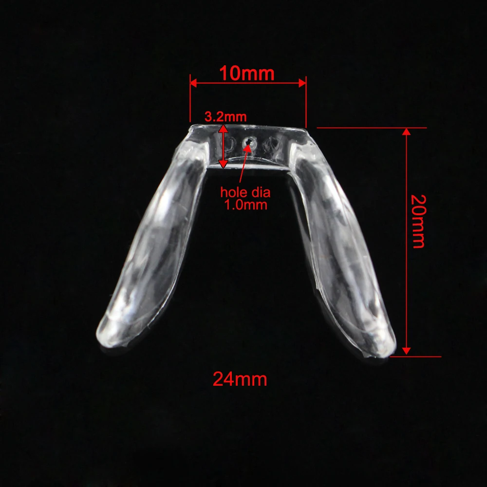 10pcs Silicone Saddle Glasses Nose Pad Eyeglasses Anti Slip Holder Eyewear Accessories CY077