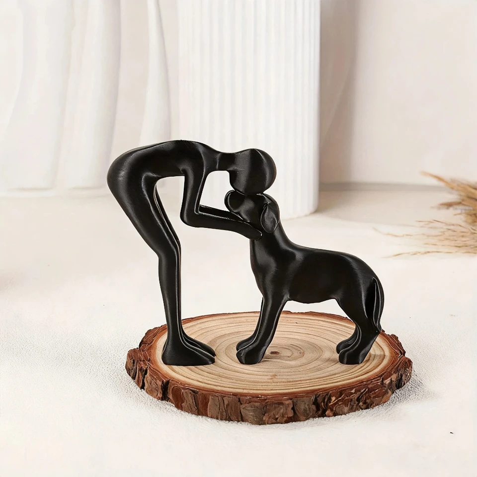 Abstract art companionship! Interactive human and pet ...
