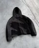 High Street Fashion Brand Streetwear Gothic Punk Irregular Pattern Color Block Jacket Men Personalized Casual Zipper Hooded Coat 1