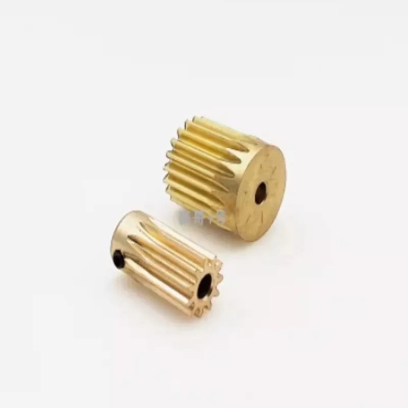 2pcs/lot k Type 0.5M brass spur gear 12 13 14 15 16 17 18 19 20 teeth Motor Gear Metal Brass Gear Pinion