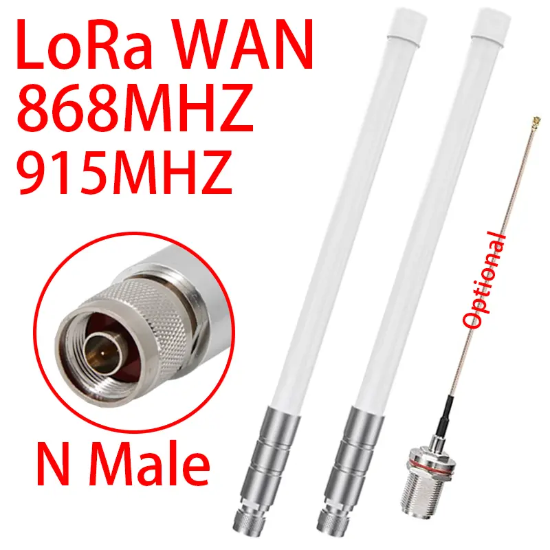 LoRa 868MHz 915MHz Antenna Meshtastic Helium Hotspot Outdoor N Male Omni Fiberglass Long-distance Receiving Antennas White image 1