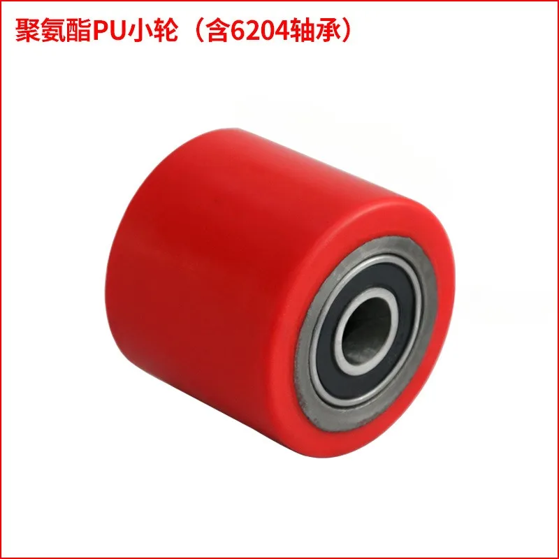 Hydraulic Pallet Truck Wheels Hand Pallet Truck Wheel 80x60mm PU with Bearings 6204 Transpalette