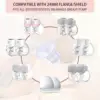 Flange Inserts 13/15/17/19/21mm Compatible with Momcozy S12/S12pro/S9/S9 pro, for TSRETE/Spectra/Medela 24mm Shield/Flanges 6