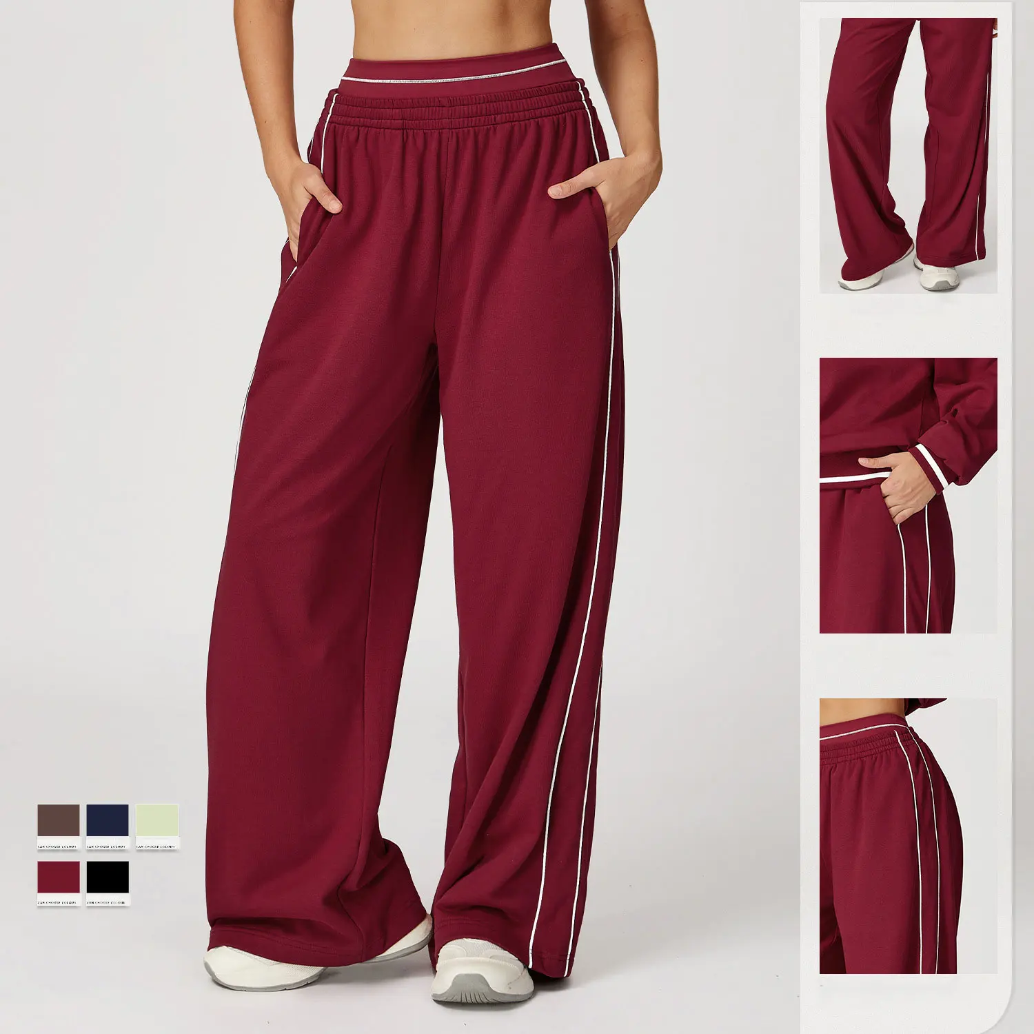Pantalon Jogger Large Femme avec Poches