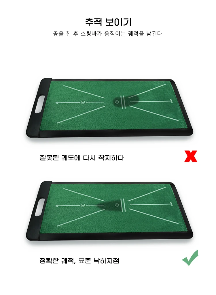Description Picture 3 of itemCaiton Golf Velvet Mat - High Quality Golf Swing Training and Analysis Mat - Non-Slip Rubber Bottom - Golf Practice Supplies