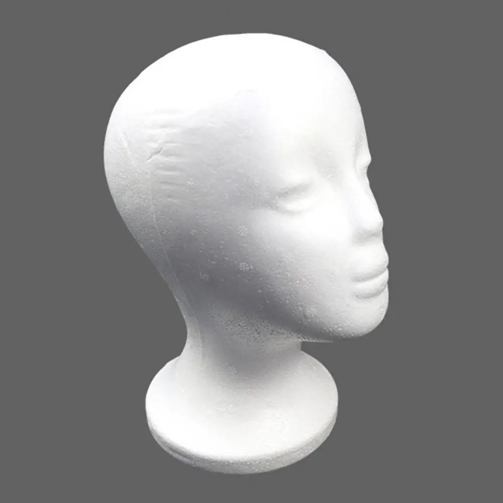 Useful Foam Mannequin Head Model Artificial Female Model Head Easy-using Wig Display Stand  Smell-less