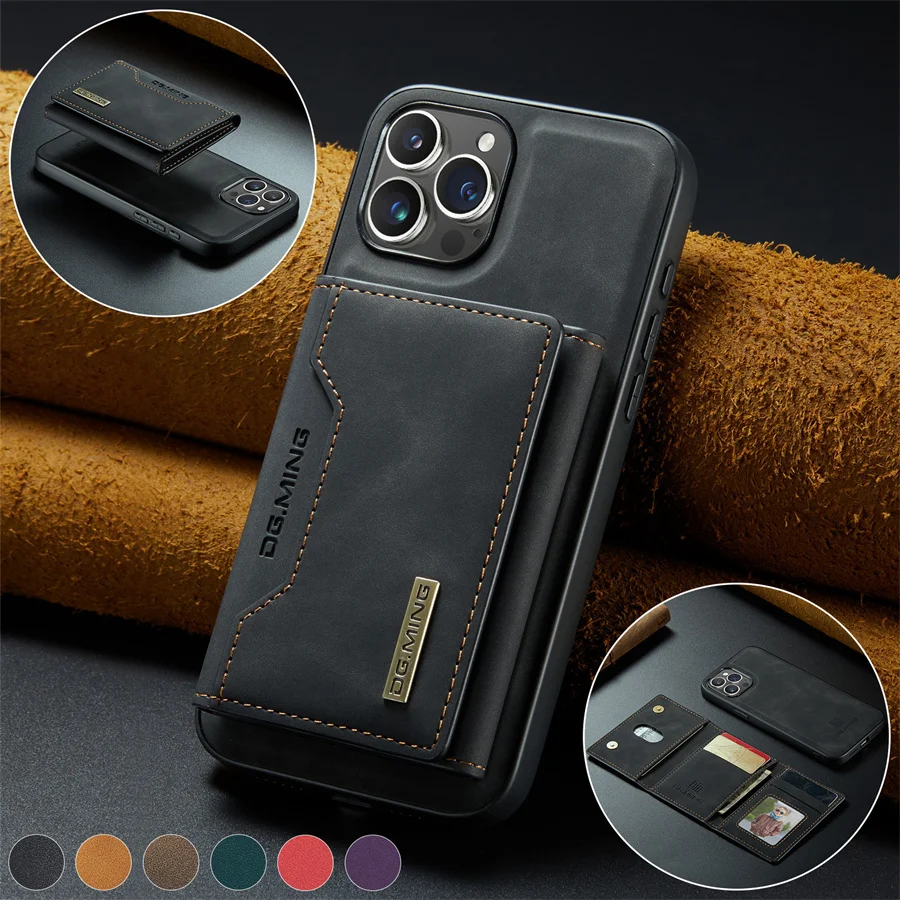 Custodia A Libro Con Magneti E Porte Carte Per IPhone: Da 6 A 16, Protezione Totale!