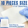 4'' x 4' 10pcs Calcium Alginate Wound Dressing Non Stick Gauze Pads High Absorbency Dressing Products for Wound Care 1