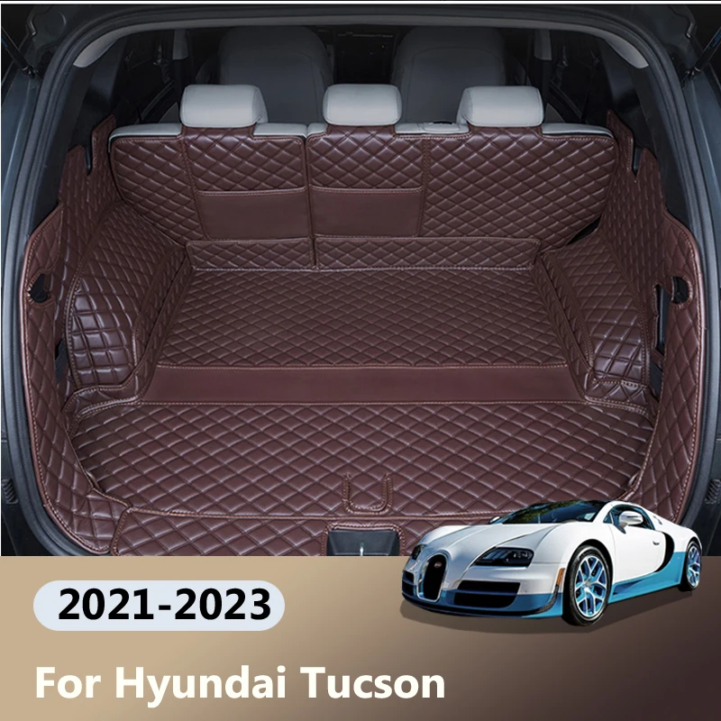 Car Trunk Protection Mats For Hyundai Tucson 2021 2022 2023 NX4 N Line