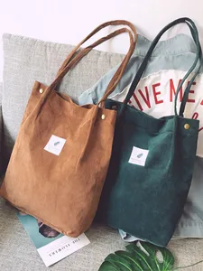 Сумки для женщин 2022 Вельветовая сумка через плечо многоразовые сумки для покупок повседневная женская сумка для определенного количества ...