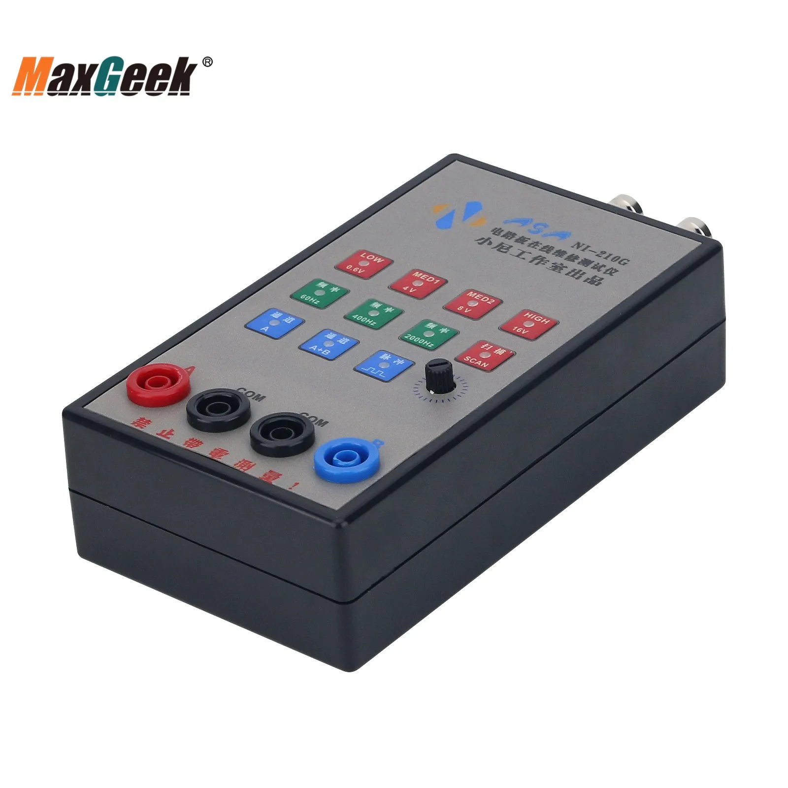 Maxgeek Professional Handheld VI Curve Tester w/ Plastic Shell Two-Channel Input Displays Three Frequencies 5