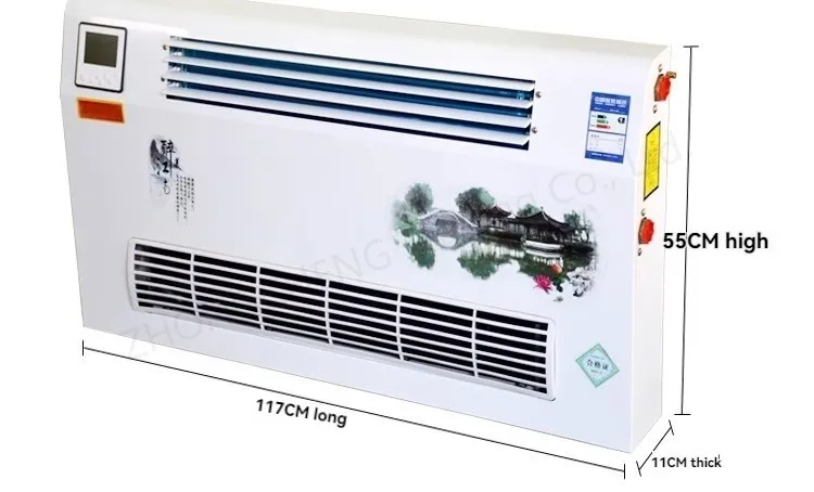 Water Air Conditioning Wall Mounted Water Heating Air Conditioning Fan Coil Radi