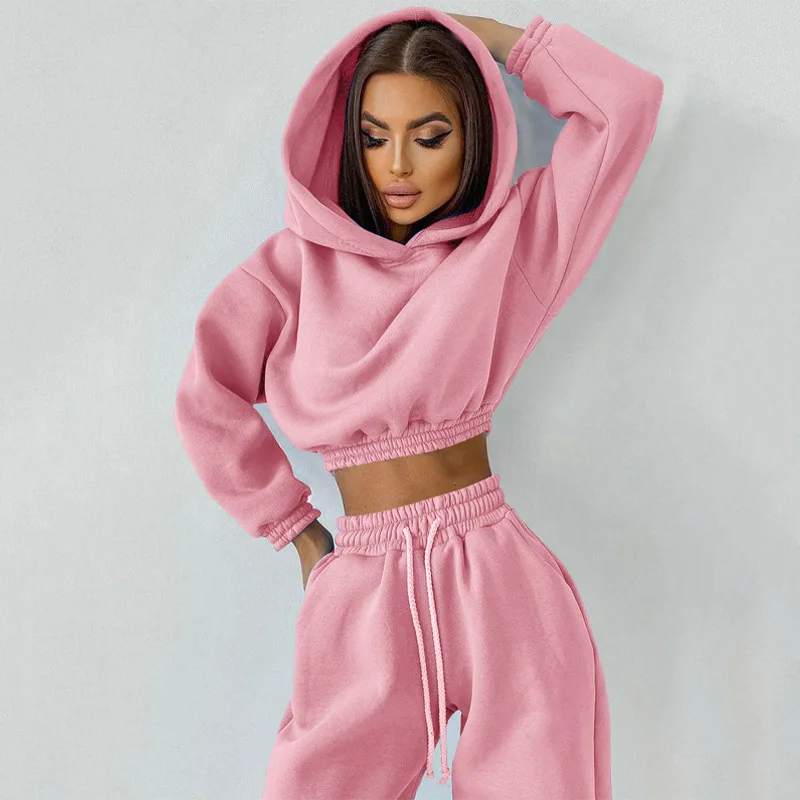 Generic Womens Hoodies Sweatshirt Pants Set For Autumn Winter Warm Gray XL  | Jumia Nigeria