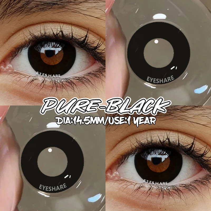 EYESHARE Halloween Little Devil Farbkontaktlinsen für Augen Anime Zubehör Cosplay Weiße Linse Pupilentes Schwarze Linsen – Detail 10