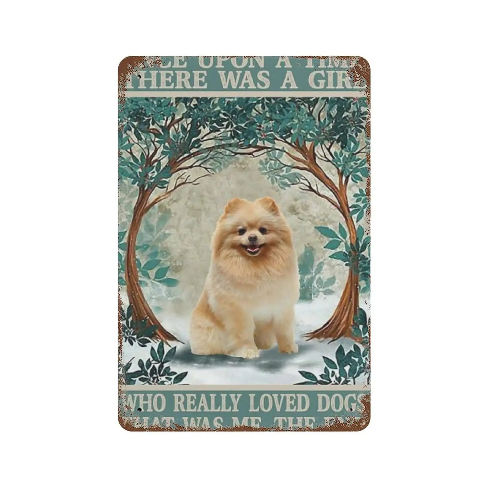 

Vintage Metal Tin Sign Plaque,A Girl Who Really Loved Dogs Tin Sign,Man cave Pub Club Cafe Home Decor Plate，Birthday Anniversary