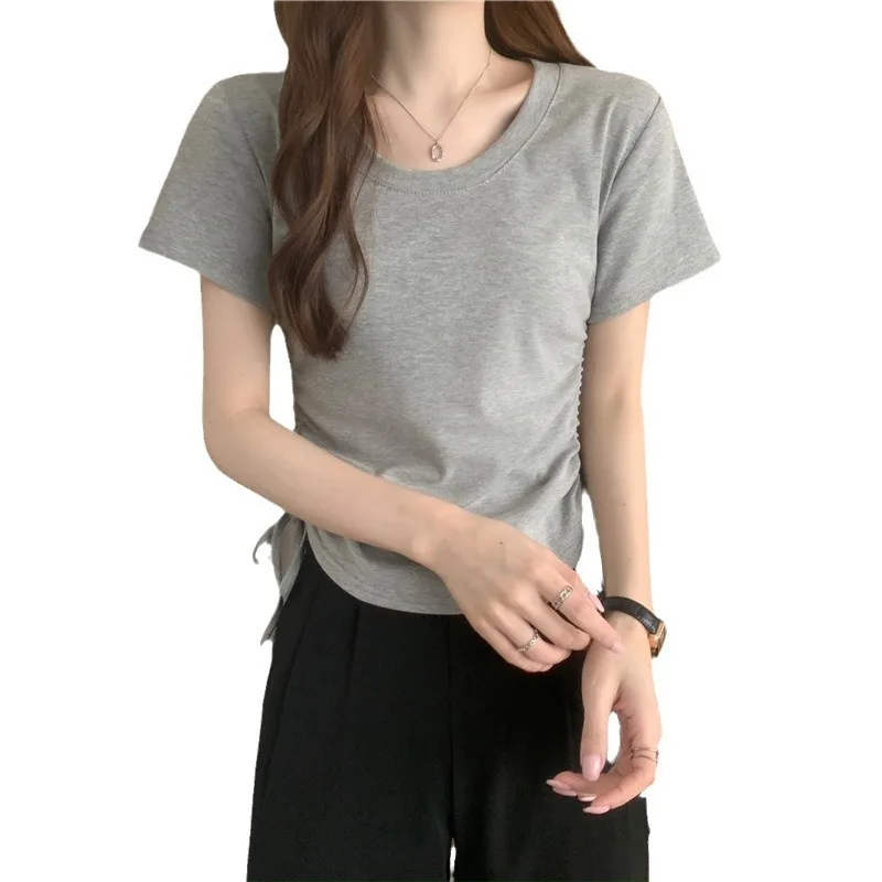 Women Summer Short Sleeve O Neck Tee Tops