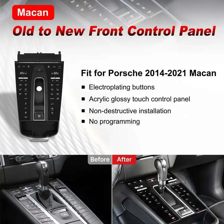 Center Console Gear Shift Panel Interior Decorative Accessories For Porsche Maca
