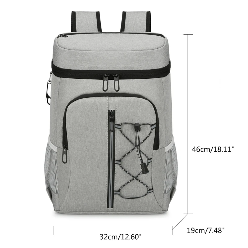 Multifunctional Insulated Cooling Bag Travel Cooling Lunch Backpack for Hiking