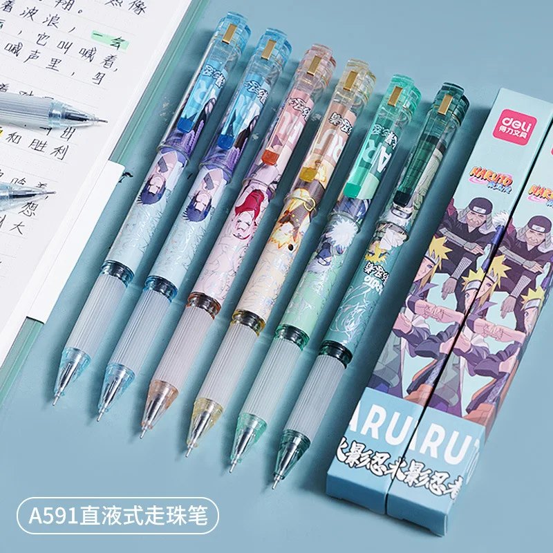 Deli Pens 1 Pcs Kawaii Naruto Gel Pens for School Supplies Japanese  Stationery Cute Anime Pens for Writing Cool Prizes for Kids - AliExpress