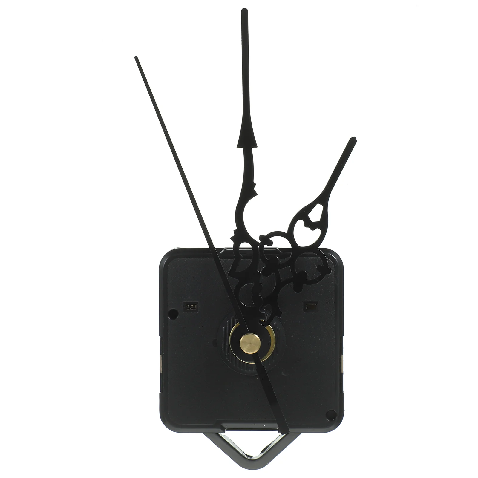 

Quartz Wall Clock with Hook Mounting Accessories Silent Sweep Second Electronic Kits (Black)