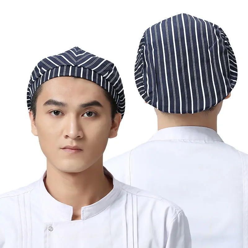 Gorro de Chef para hombre y mujer, gorro transpirable para restaurante, cocina, trabajo, boina, Hotel, Bakey, café, camarero, 56-58cm - Image 6