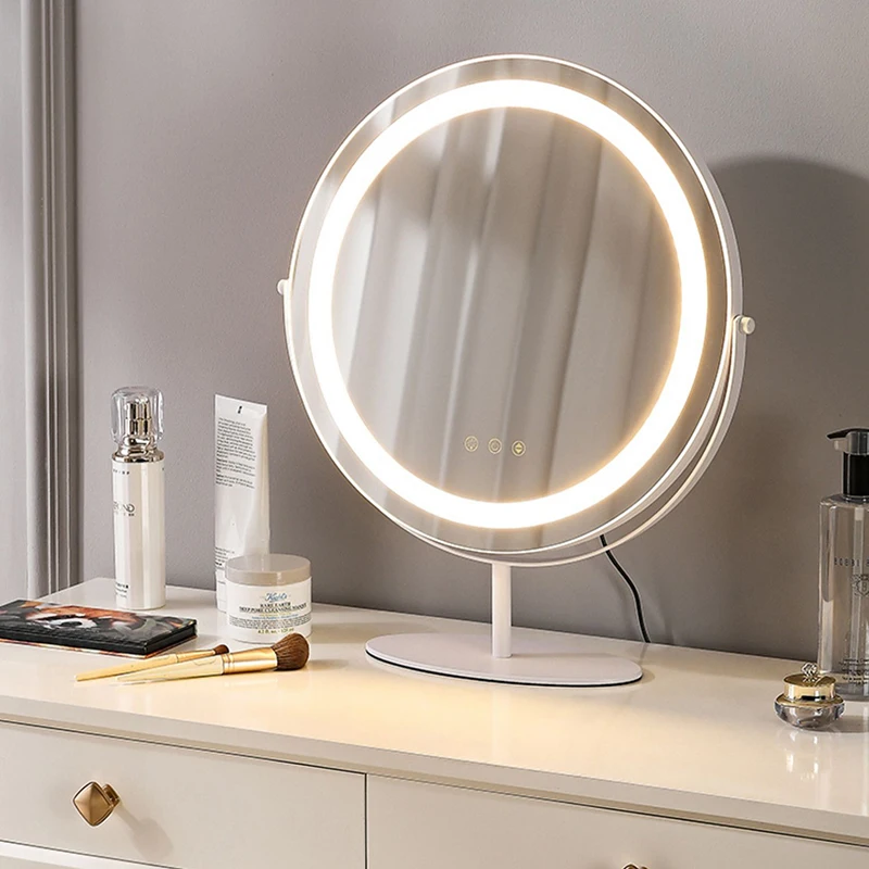 

Led Nordic Makeup Mirror Art Light Handheld Quality Modern Dressing Mirror Girls Girls Korean Cute Miroir Mural Home Decoration
