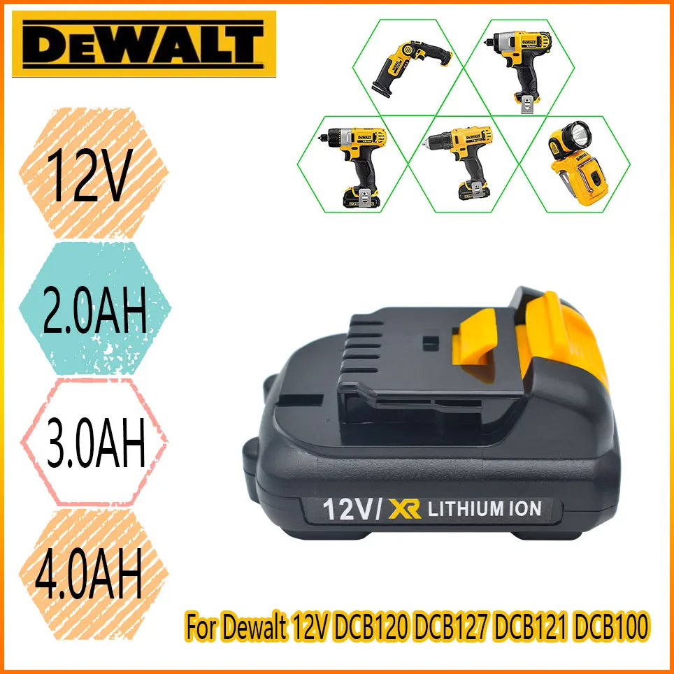 Dewalt DCB120 DCB123 DCB127 DCB122 DCB124 DCB121 Rechargeable Battery