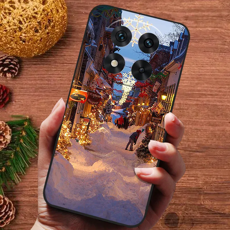 Festive Painted Silicone Soft Phone Cover - Christmas Edition