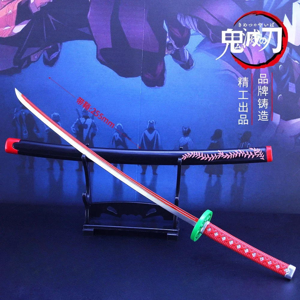 

Demon Slayer Weapon Kamado Nezuko Nichirin Blade Alloy Samurai Sword Japanese Anime Peripheral Toy Knife Model Gift Children Toy