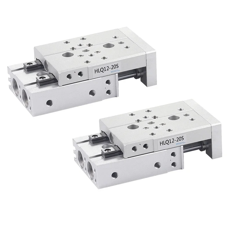 Description Picture 2 of itemHigh Quality Pneumatic Cylinder Pneumatic Guide Rail Precision Slide Cylinder HLQ12/16/20-10X20X30X40X50X75X100S Accessories