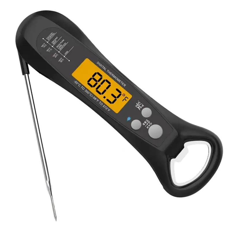 

Цифровой Кухонный Термометр, прибор для измерения температуры еды, для мяса, воды, молока, выпечки, барбекю, водонепроницаемые кухонные инструменты