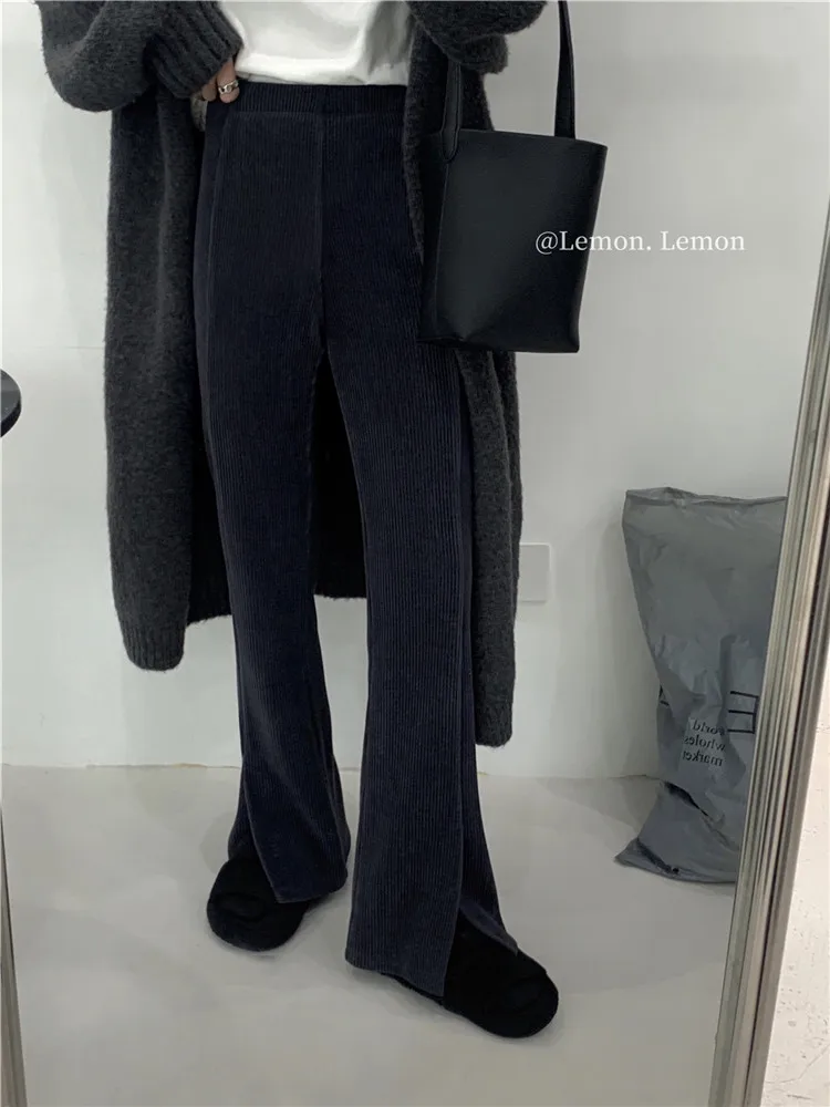 Рисунок 5 - Женские вельветовые брюки с разрезом