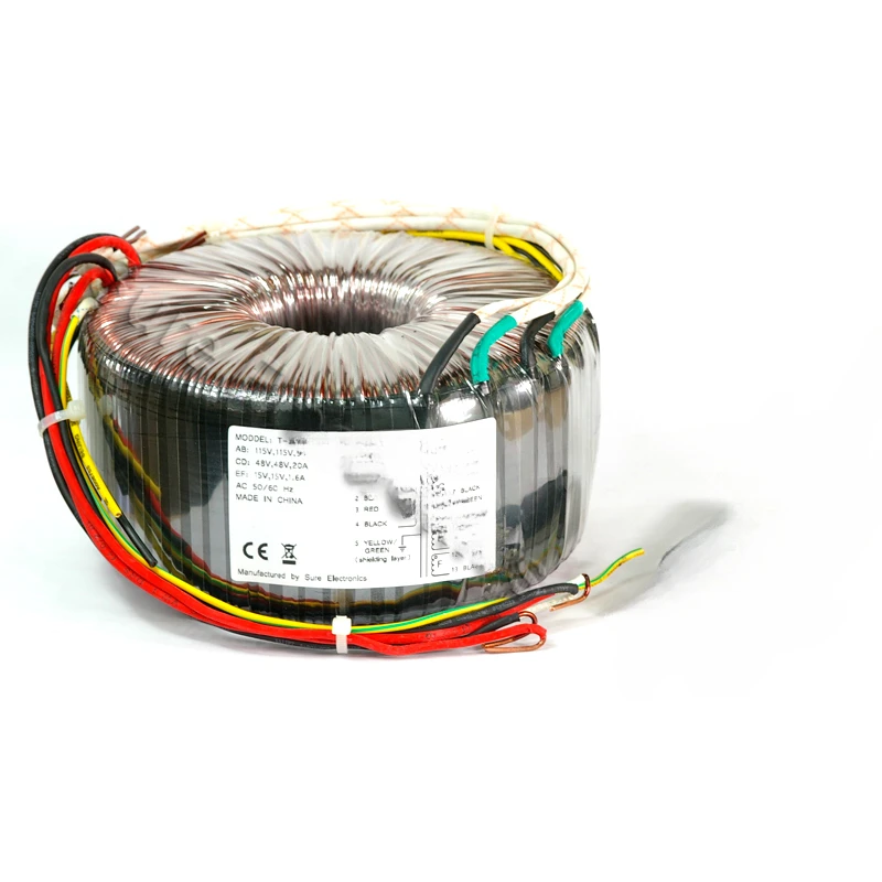 

All-copper ring transformer 2000W dual 115V48V power supply fever HIFI high power amplifier