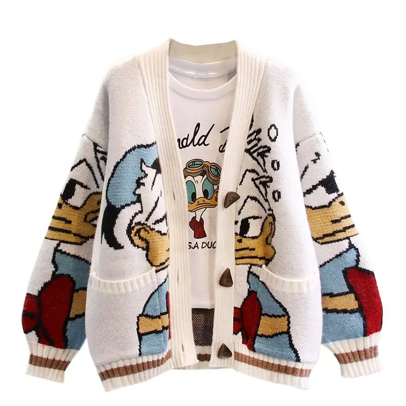 Disney Knitted Cardigan | Japanese Cartoon Sweaters